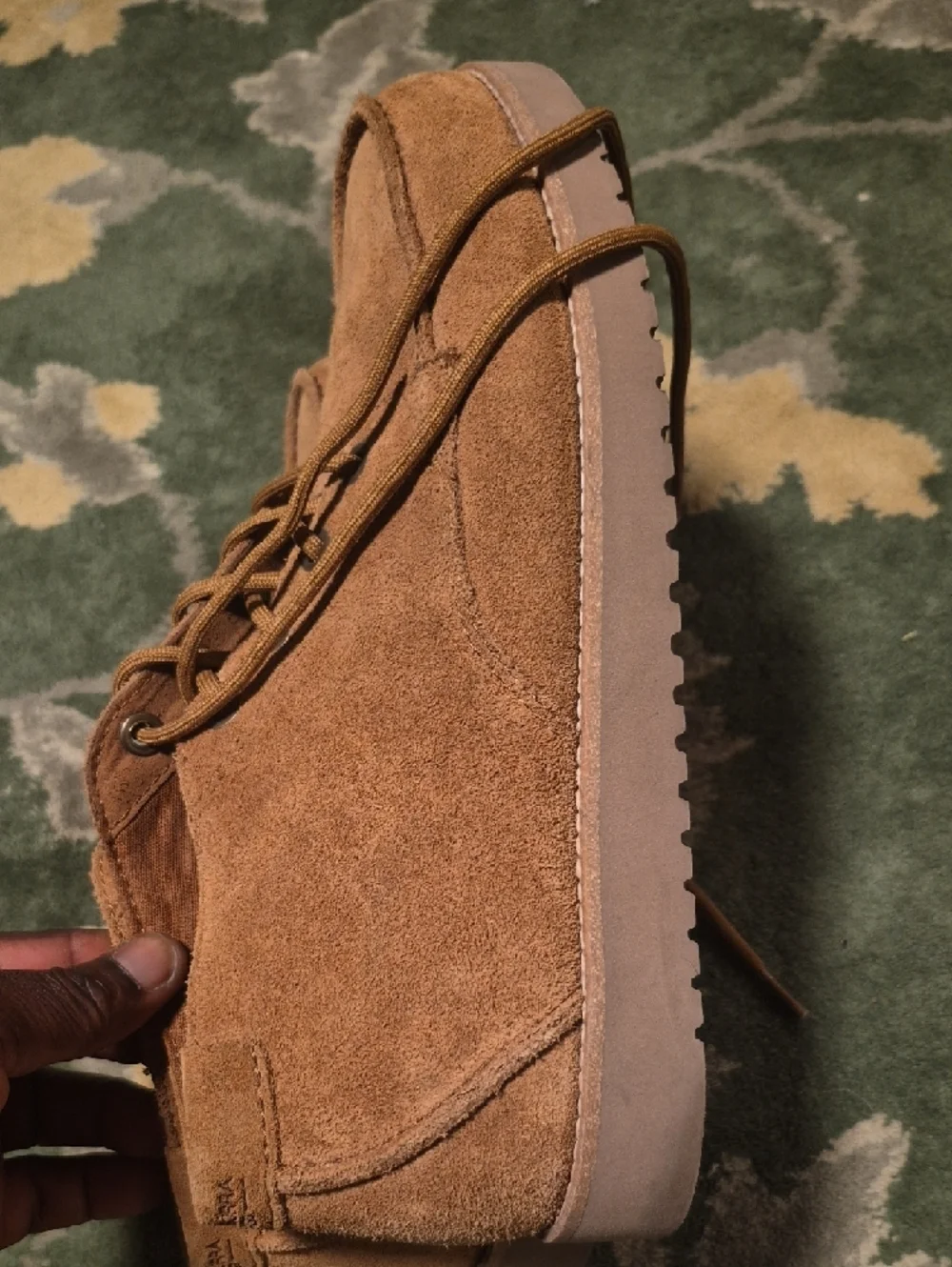 Koolaburra Men's Suede Chukka Boots in Brown - Picture 3 of 9